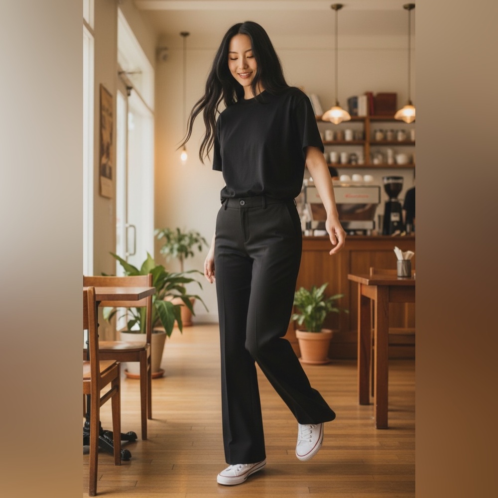 Elegant Black Women's Trousers